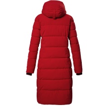 Killtec Winter Down Coat KOW 56 QLTD with Hood (breathable, windproof, water-repellent) red Ladies